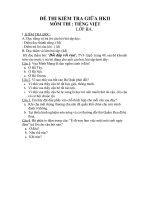 De thi giua HKII mon Tieng Viet lop 3