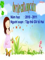 ÔN TẬP KIỂM TRA GIỮA HKII - LỚP 2