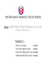 ĐỀ TÀI-GIỚI THIỆU PHẦN MỀM DIALUX 4.10