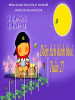 bài toán Diện tích hình thoi  tuan27