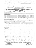 Biên bản bàn giao chât lượng học sinh