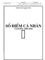 mau so diem ca nhan