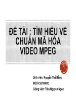 ĐỀ TÀI-tìm hiểu về chuẩn mã hóa video MPEG