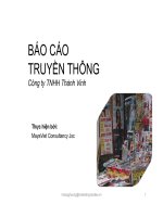 BÁO CÁO TRUYỀN THÔNG