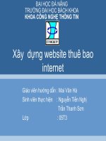 Xây dựng website thuê bao internet
