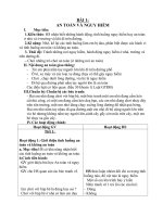 Giáo án an toàn giao thông lớp 1