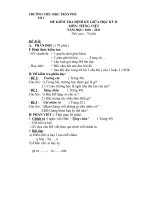 Đề thi GKII- Tiếng việt 1