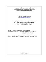 ĐỒ ÁN (seminar)MÔN HỌC TRÍ TUỆ NHÂN TẠO