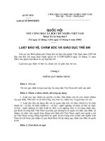 Luật CS GD trẻ em