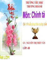CHÍNH TẢ-KHUẤT PHỤC TÊN CƯỚP BIỂN-LỚP 4