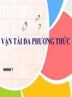 VẬN TẢI ĐA PHƢƠNG THỨC