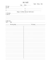 mẫu sổ dự giờ mới , đẹp