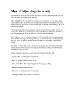 cách tiết kiêm xăng cho xe máy trong thời kỳ bão giá