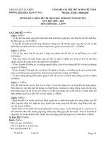 HD Chấm HSG môn Sinh cấp huyện