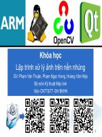 Lập trình xử lý ảnh trên nền nhúng