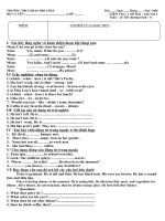 Anh  văn 6 tiết 71