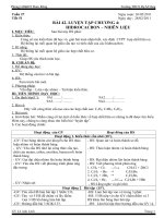 Tuần 27 - Tiết 51. Bài luyện tập chương 4