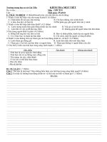 KIỂM TRA MỘT TIẾT GDCD 8 KÌ 2 CÓ ĐÁP ÁN