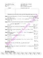 15p Đại 8, kì II, bài số 4 có ma trận