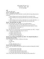 ĐỀ CƯƠNG ÔN THI 08- 09 - ly 9