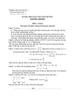 Đề thi Giáo Viên Giỏi Quỳnh Lưu 2 năm 2010-2011