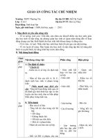 giáo án chủ nhiệm lớp