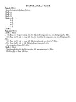 đáp án và hướng dẫn chấm toán + TV 5