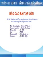 Xây dựng hệ thống quản lý bán hàng cho một cửa hàng kinh doanh máy tính bằng Microsoft Excel