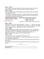 Đề thi HSG Vật lý 9 huyện bạch thông