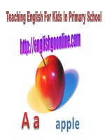 teaching English In Primay School - ABC  alphabet