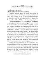 Những vấn đề cơ bản về dịch vụ ngân hàng quốc tế