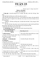 GIÁO ÁN 3 TUẦN 23(2 BUỔI) CKT - GDKNS