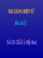 BÀI 18_CHÂU Á (tiếp theo)