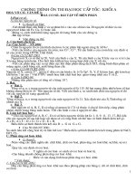 ÔN LUYỆN THI ĐH CẤP TỐC