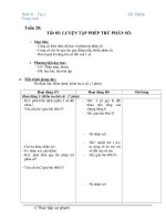 luyen tap phep tru phan so