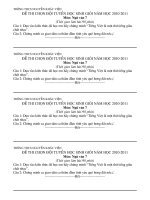 De thi chon doi tuyen hoc sinh gioi van 7 cap huyen