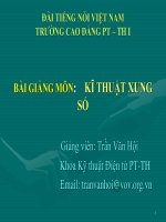 TRƯỜNG CAO ĐẲNG PHÁT THANH TRUYỀN HÌNH-KĨ THUẬT XUNG SỐ