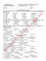 3 de thi thu dai hoc va dap an