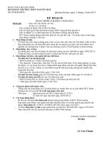 Kế hoạch tháng Thanh niên