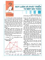 Khai thac va phat trien tu mot bai toan hinh hoc lop 9