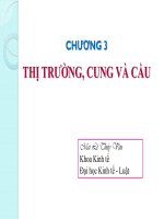 THỊ TRƯỜNG, CUNG VÀ CẦU