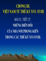 bai 21: nhung bien doi cu nha nuoc phong kien the ki XVI-XVIII