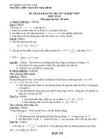 Đề thi thử tôt nghiệp số 12