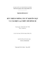 ĐHCNTT-RÚT TRÍCH THÔNG TIN TỪ KHUÔN MẶT VÀ TÁI HIỆN LẠI TRÊN MÔ HÌNH 3D