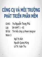 CÔNG CỤ VÀ MÔI TRƯỜNG PHÁT TRIỂN PHẦN MỀM