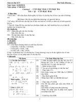 giáo án đại số 9 cả năm 3 cột theo CKTKN mới