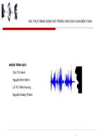 XÁC THỰC BẰNG GIỌNG NÓI TRONG GIAO DỊCH QUA ĐIỆN THOẠI