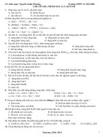 Bai tap chuong Oxi- Luu huynh