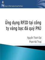 Ứng dụng RFID tại công ty vàng bạc đá quý PNJ