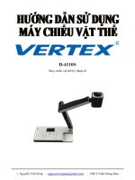 Hướng dẫn sử dụng máy chiếu vật thể